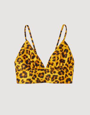 Leopard bralette top Select a size and