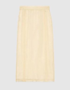 Silk organza skirt