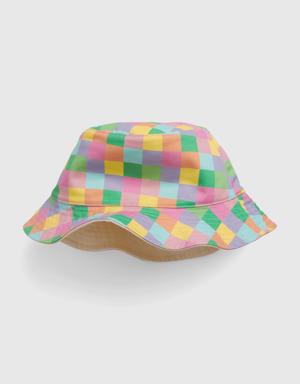 Toddler 100% Organic Cotton Reversible Bucket Hat multi