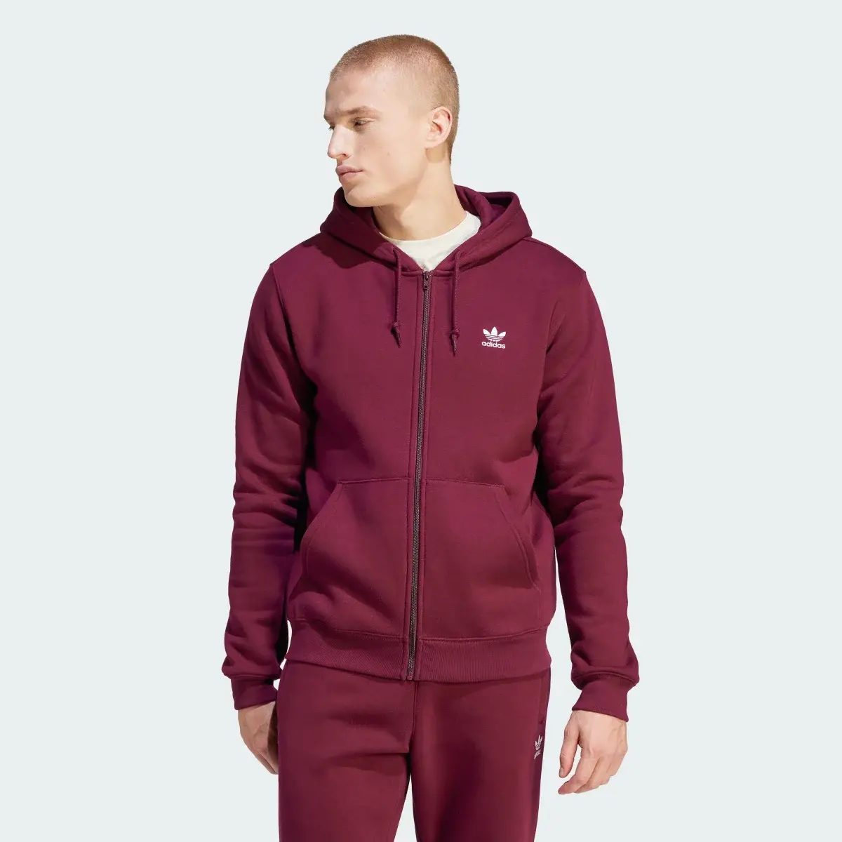 Adidas Bluza z kapturem Trefoil Essentials Full-Zip. 2