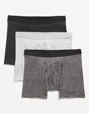 Go-Dry Cool Performance Boxer-Brief Underwear 3-Pack -- 5-inch inseam multi