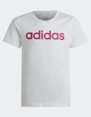 Adidas Playera Essentials Logo Linear Algodón Ajuste Ceñido