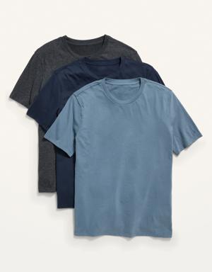 Old Navy Soft-Washed Crew-Neck T-Shirt 3-Pack for Men blue