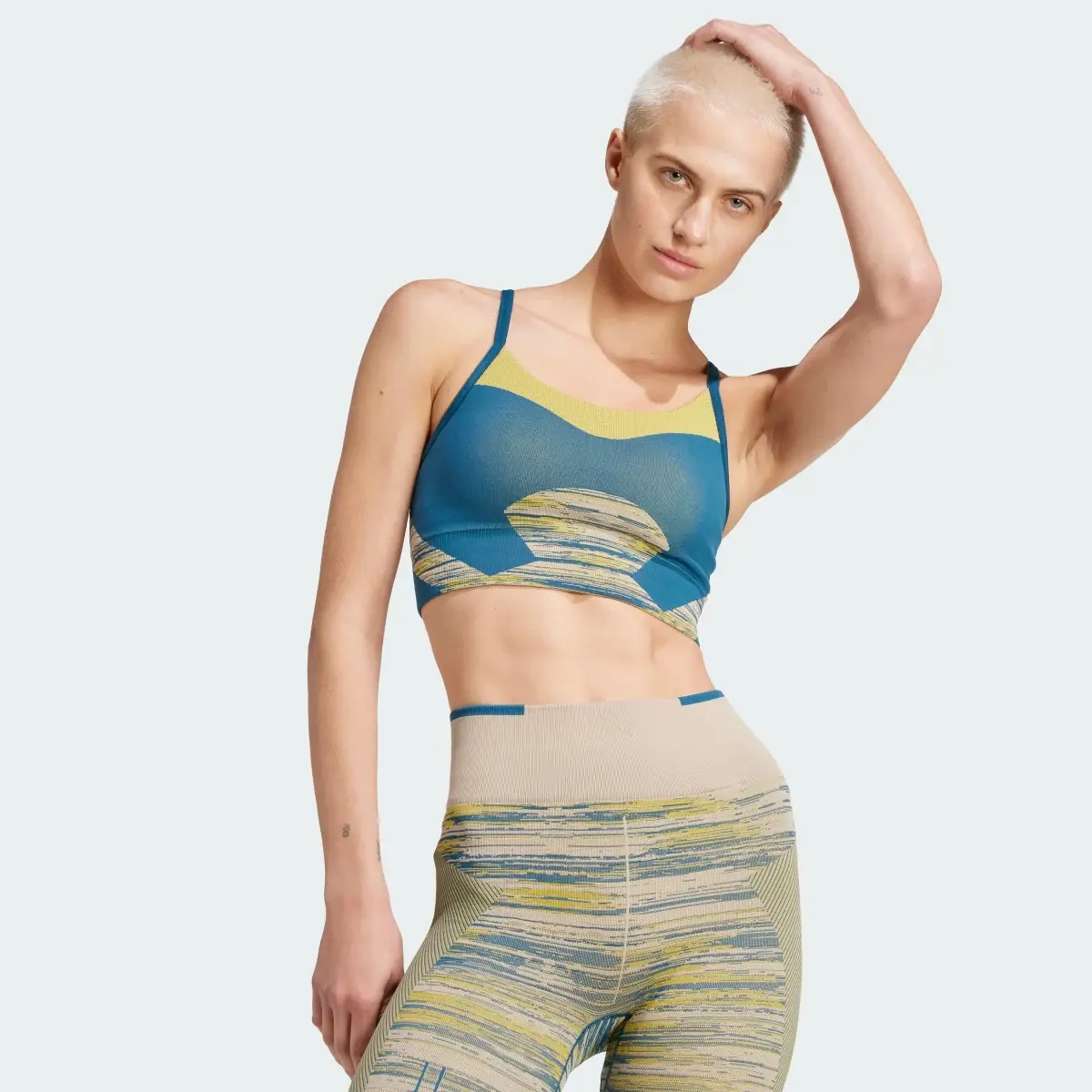 Adidas by Stella McCartney TrueStrength Yoga Seamless Medium Support Sports Bra. 3