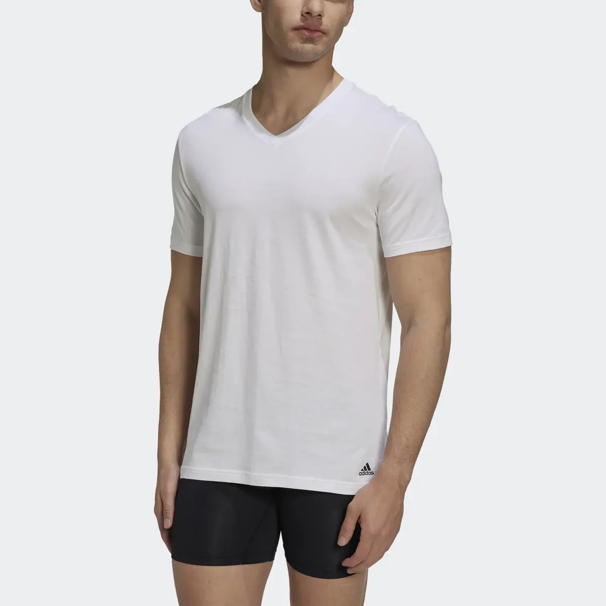 Adidas Active Flex Cotton V-Neck Shirt Underwear. 1