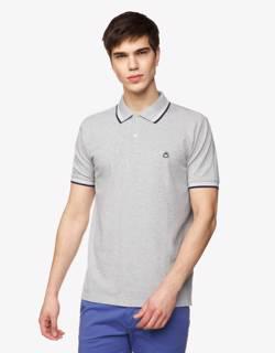 Short sleeve stretch cotton polo