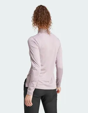 Adidas T-shirt manches longues à demi-zip Terrex Multi. 3