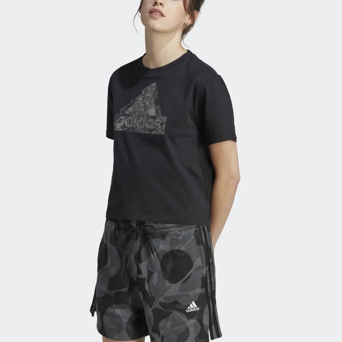 Adidas Future Icons Graphic Crop Tee. 1