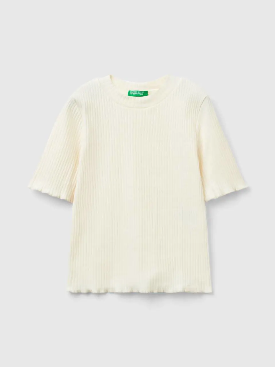 Benetton short sleeve turtleneck t-shirt. 1