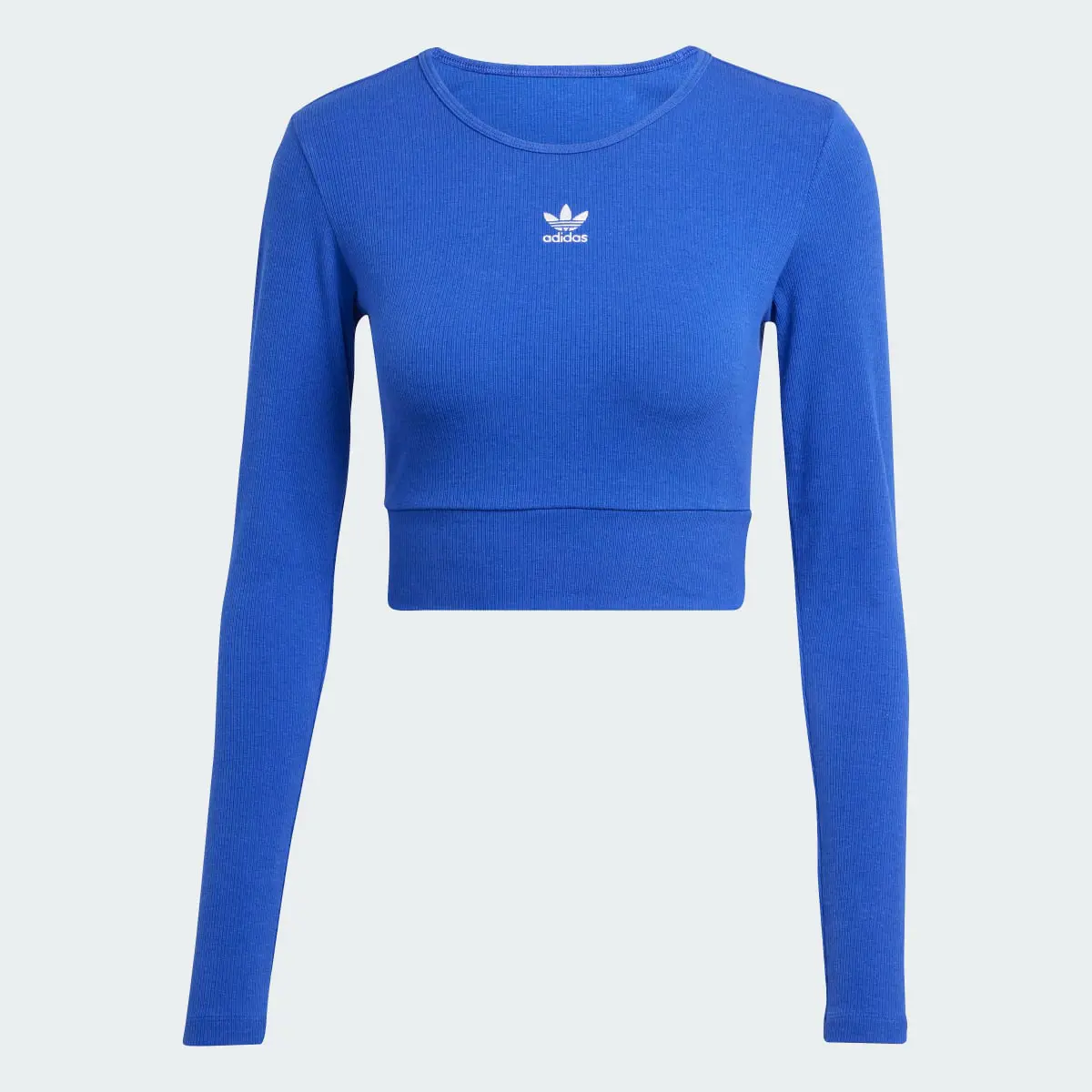 Adidas Essentials Rib Long Sleeve Tee. 3