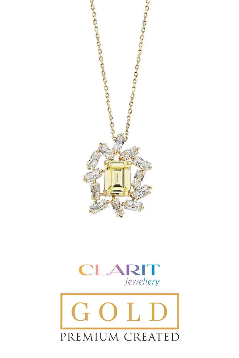 So CHIC Clarit Jewellery Created Light Yellow Canary 14 Ayar Sarı Altın Baget Kolye Clarit Jewellery Created Light Yellow Canary 14 Ayar Sarı Altın Baget Kolye GG02990385442. 1