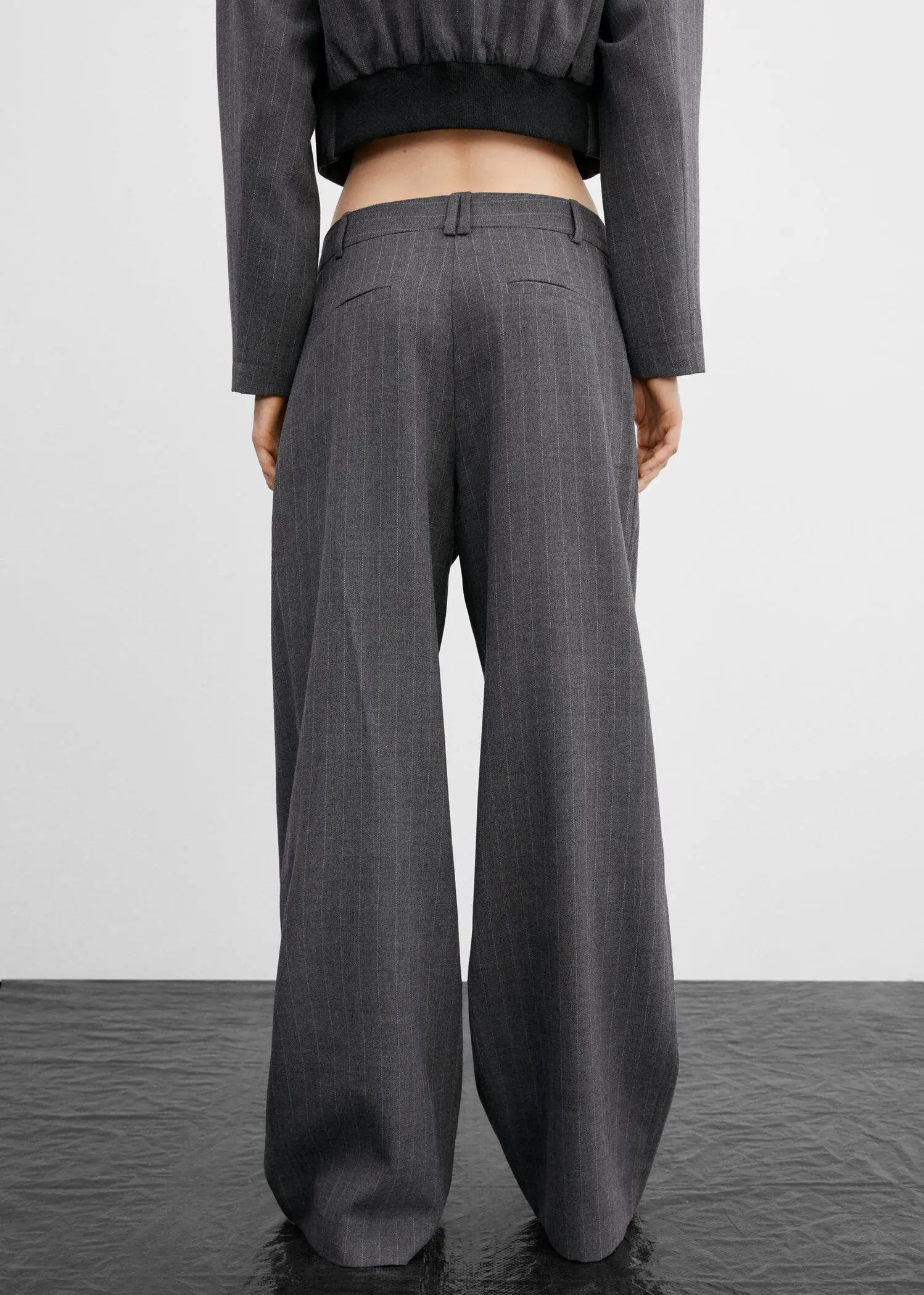 Mango Micro-striped suit trousers. 3