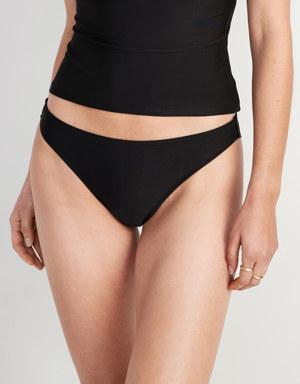 Old Navy Matching Low-Rise Classic Bikini Swim Bottoms black