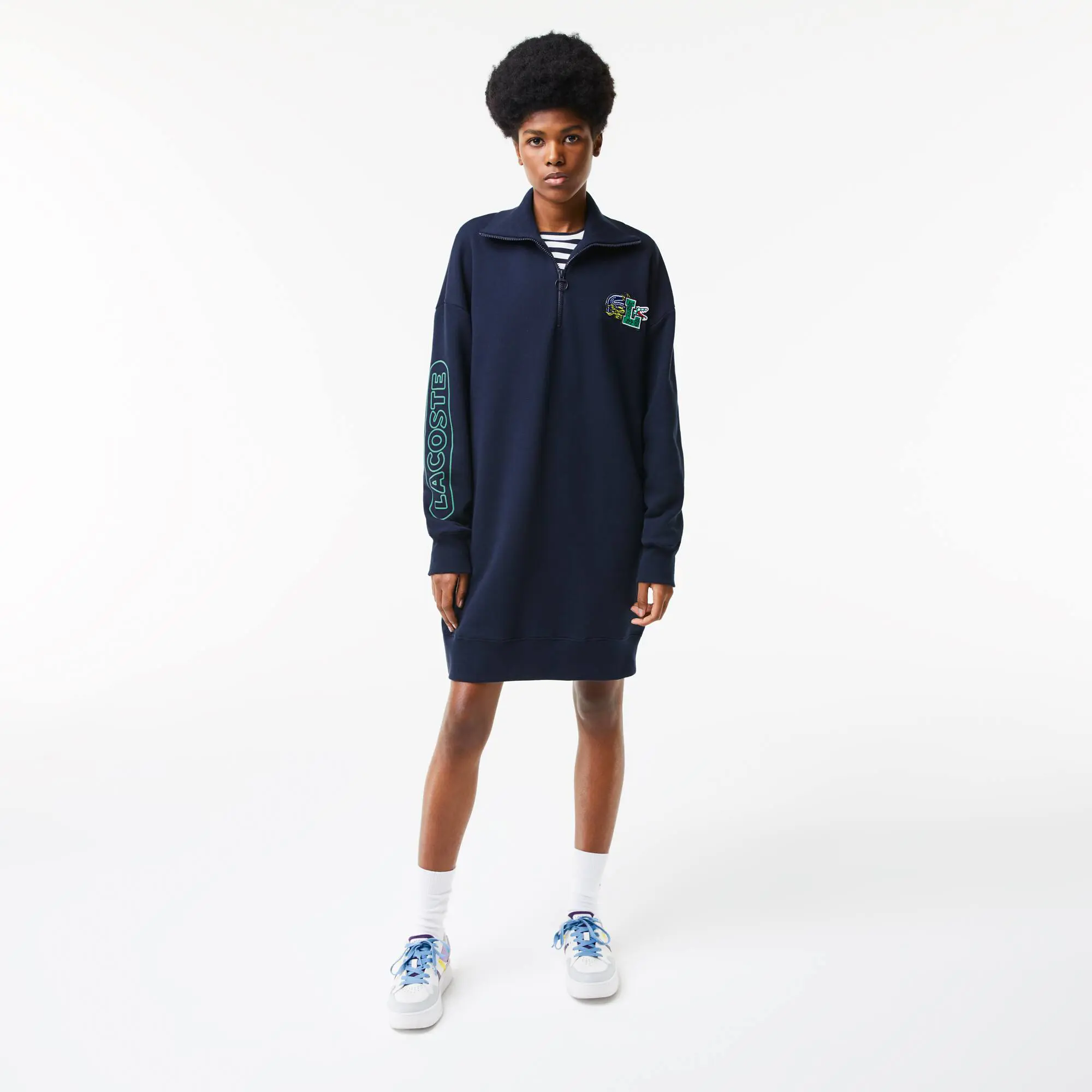 ★LACOSTE★FLARED ZIP UP POLO DRESS EF4481-51 Lacoste Flared Zip-Up Polo Dress / EF4481-51 | eBay