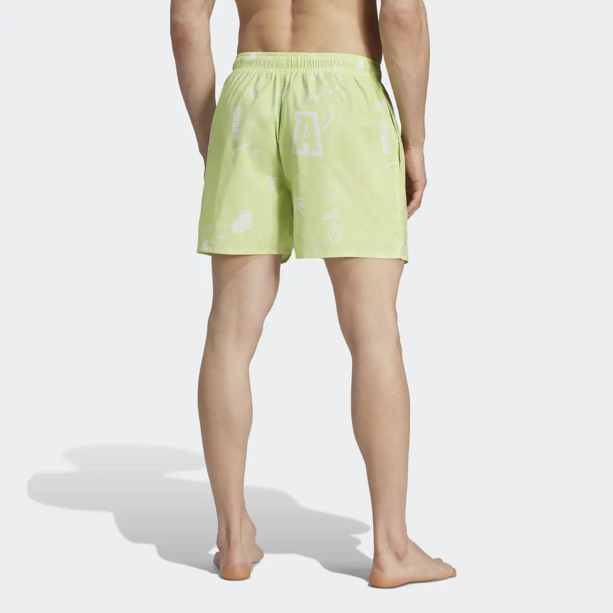 Adidas Brand Love CLX Short-Length Swim Shorts. 2