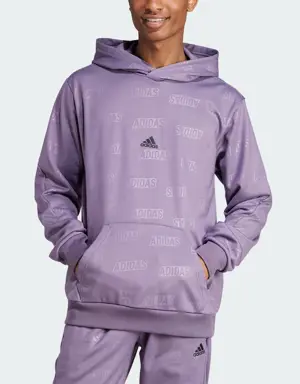 Adidas Embossed Polar Fleece Hoodie