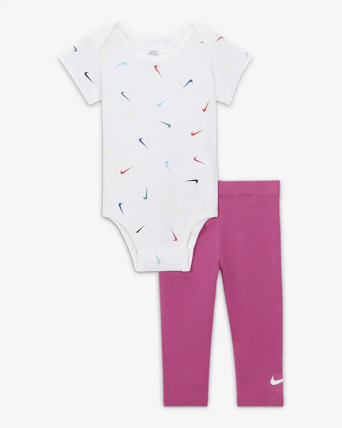 Nike Printed Bodysuit and Leggings Set. 1