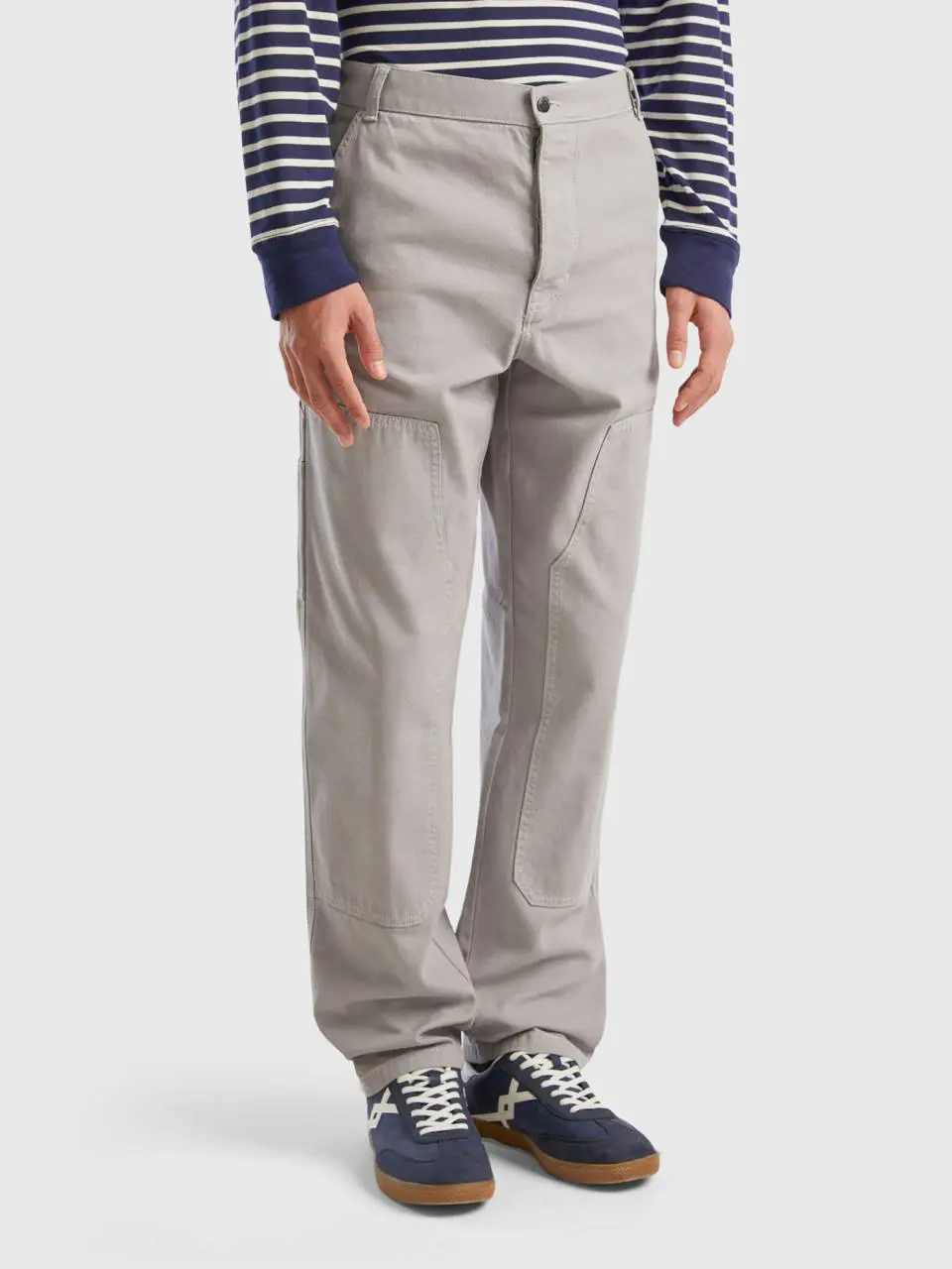 Benetton cotton canvas trousers. 1