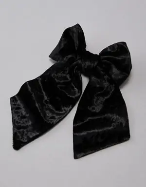 Velvet Bow Clip