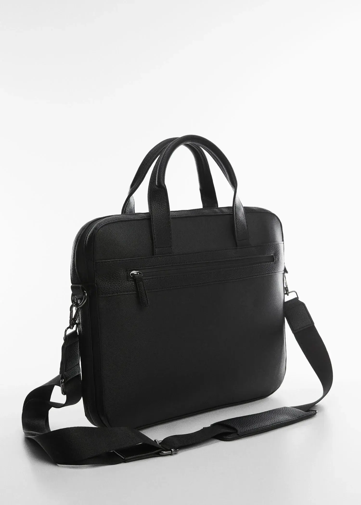 Mango Leather-effect briefcase. 2