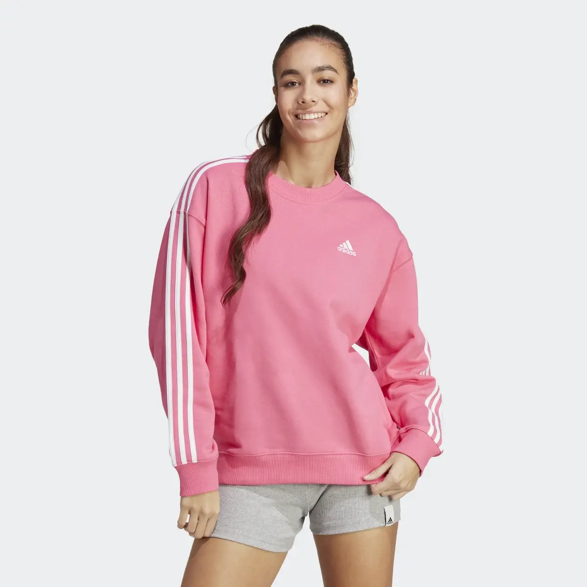 Adidas Essentials 3-Stripes Sweatshirt. 2