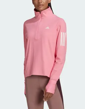 Adidas Felpa da running Own the Run 1/2 Zip