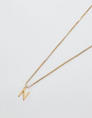 Gold Dainty Initial Necklace multi