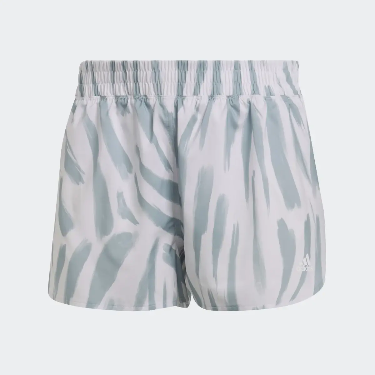 Adidas Run Icons Allover Print Running Shorts. 1