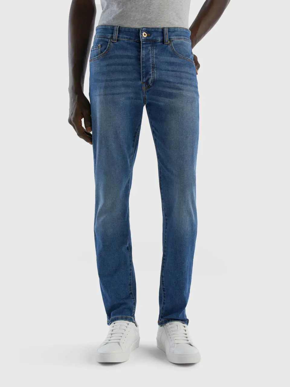 Benetton five pocket slim fit jeans. 1