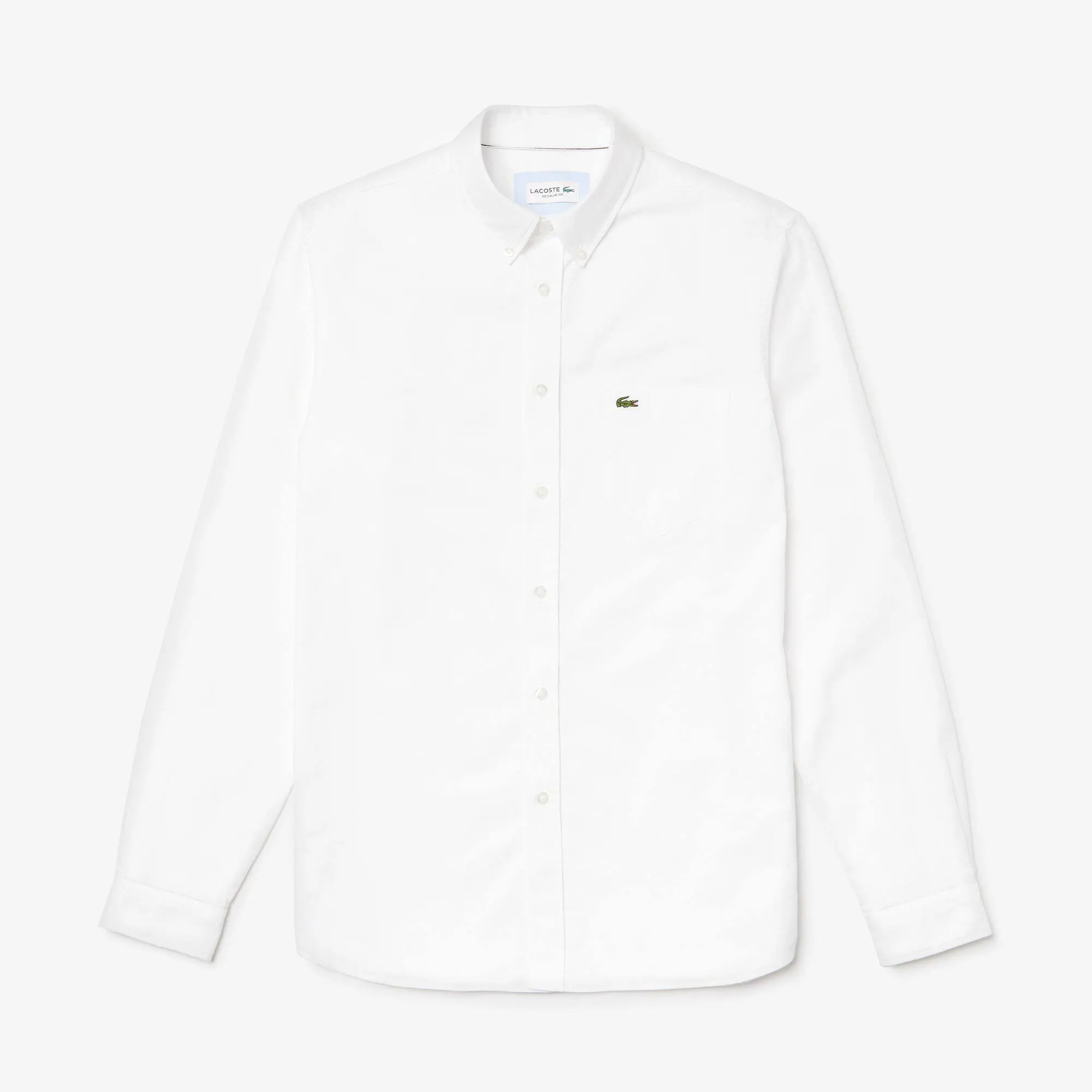 Lacoste Men's Regular Fit Cotton Oxford Shirt. 2