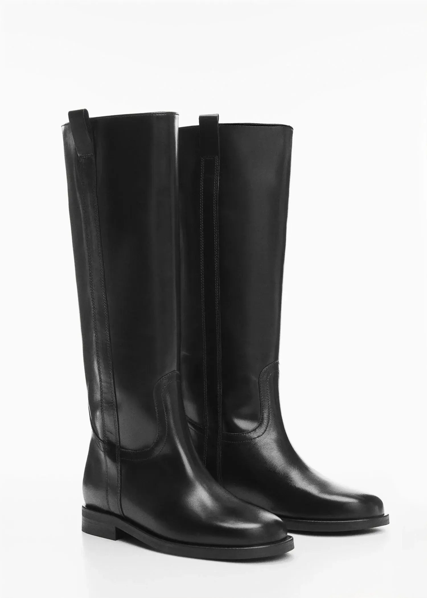 Mango Leather high-leg boots. 3
