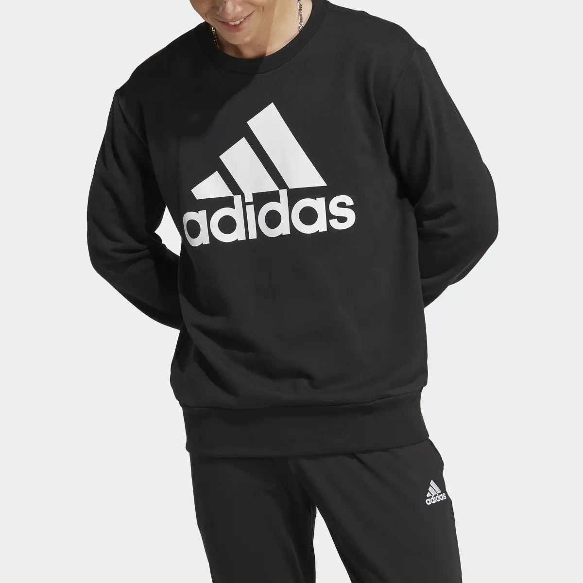 Adidas Essentials French Terry Big Logo Sweatshirt. 1