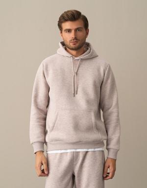Kapüşonlu Pamuklu Regular Fit Sweatshirt