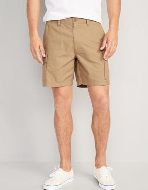 Relaxed Cargo Shorts for Men -- 7-inch inseam brown