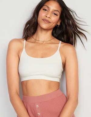 Old Navy Seamless Cami Bralette Top for Women white