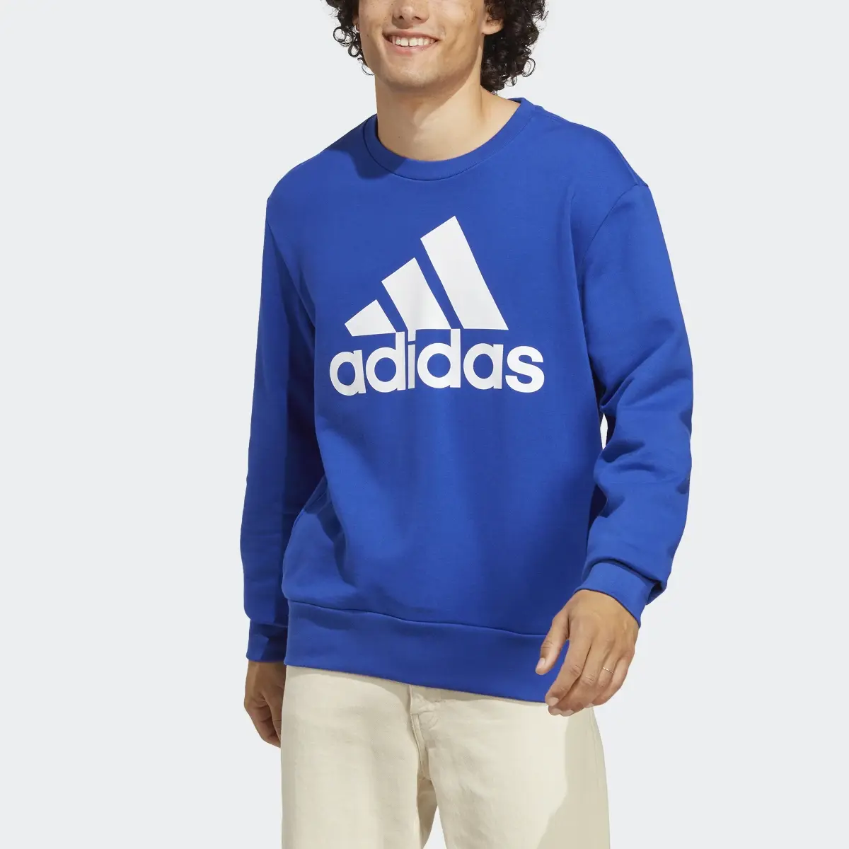 Adidas Sudadera Essentials Logo Grande Tela French Terry. 1