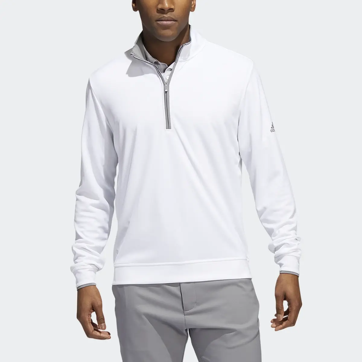 Adidas Quarter-Zip Golf Pullover. 1
