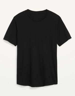 Old Navy Soft-Washed Curved-Hem T-Shirt for Men black