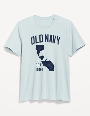 Old Navy Logo-Graphic Crew-Neck T-Shirt for Men blue