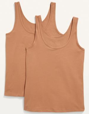 Sleeveless First Layer Tank 2-Pack brown