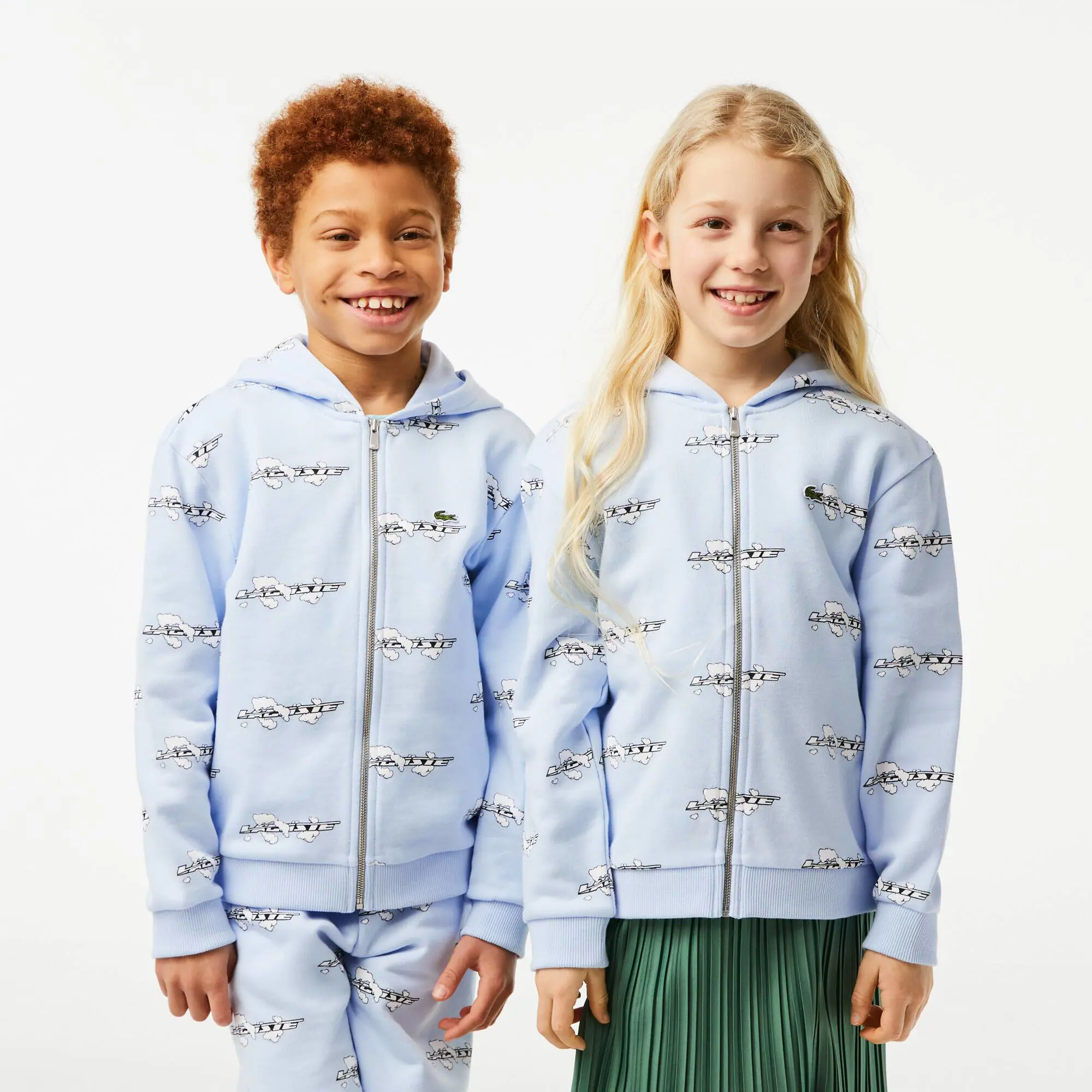 Lacoste Sweatshirt com color block de algodão orgânico Lacoste para criança. 1