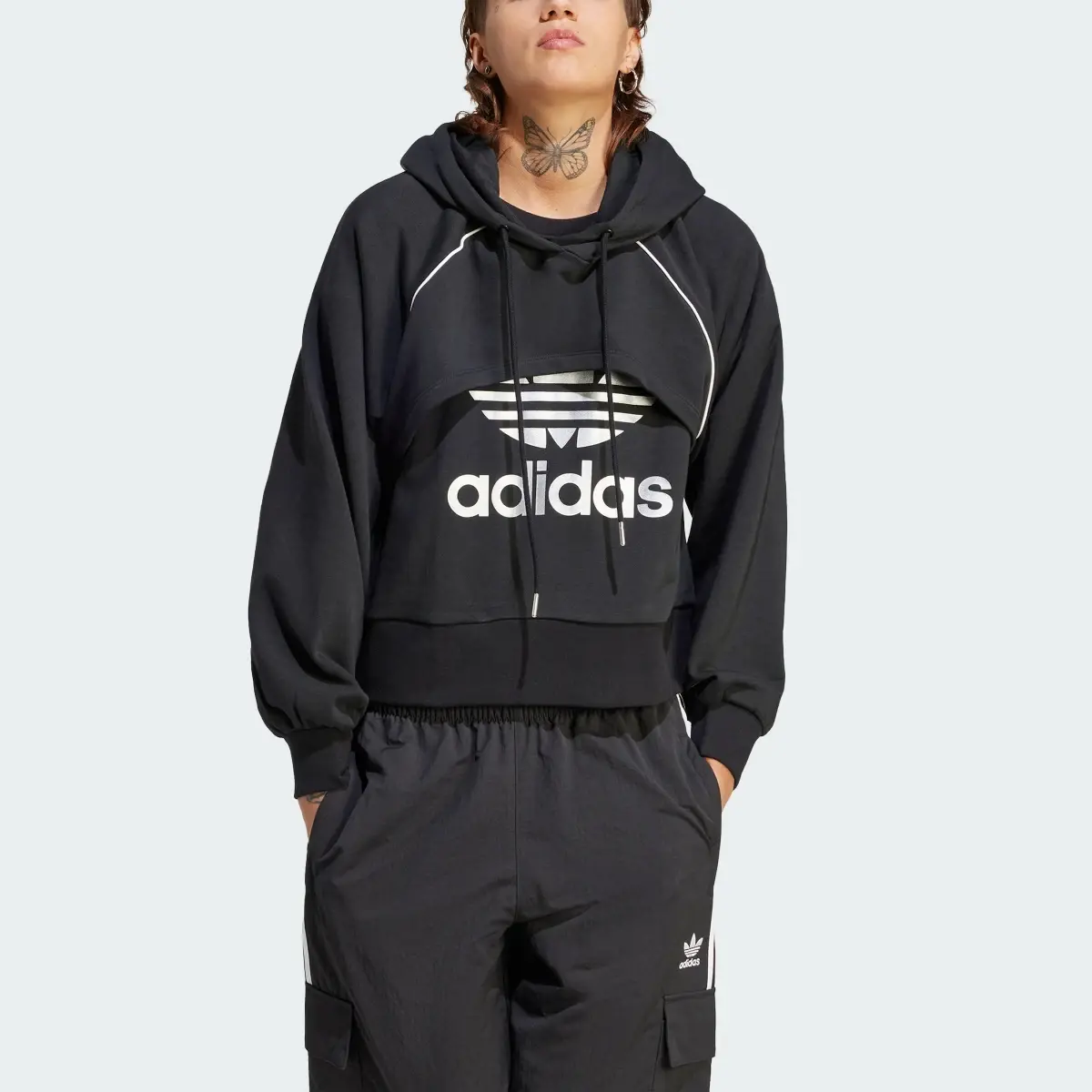 Adidas Big Logo Kapüşonlu Üst. 1