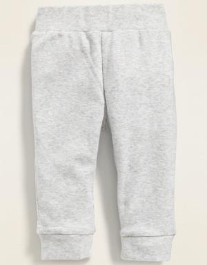 Unisex Solid Jersey-Knit Leggings for Baby gray