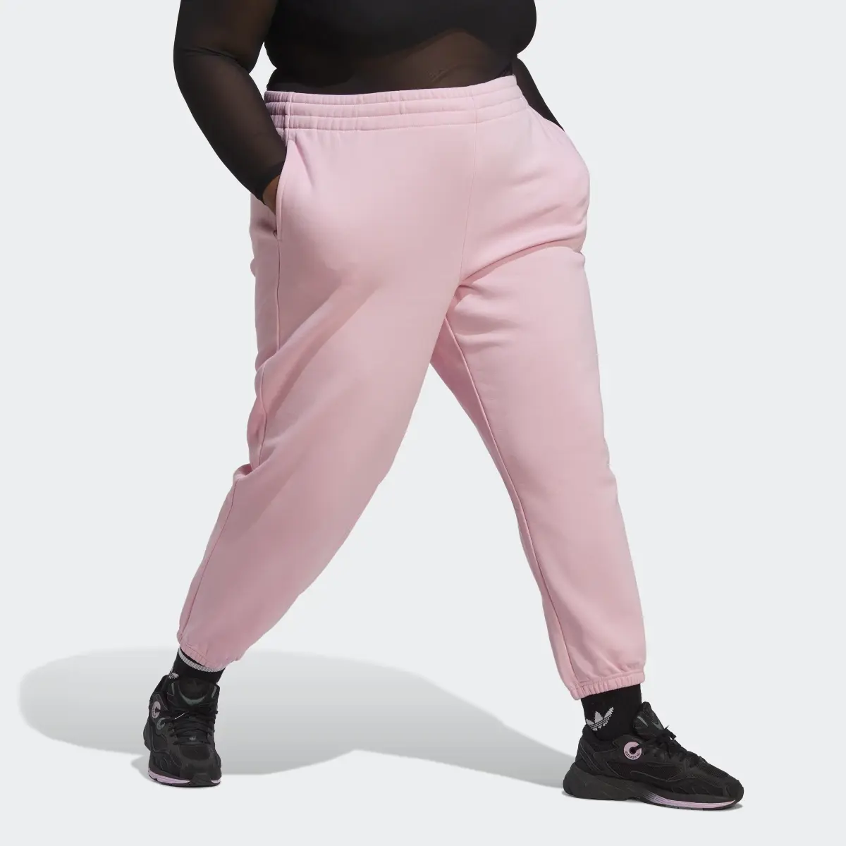 Adidas Essentials Fleece Joggers (Plus Size). 1