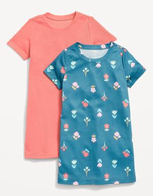 Printed Nightgown 2-Pack for Toddler & Baby pink