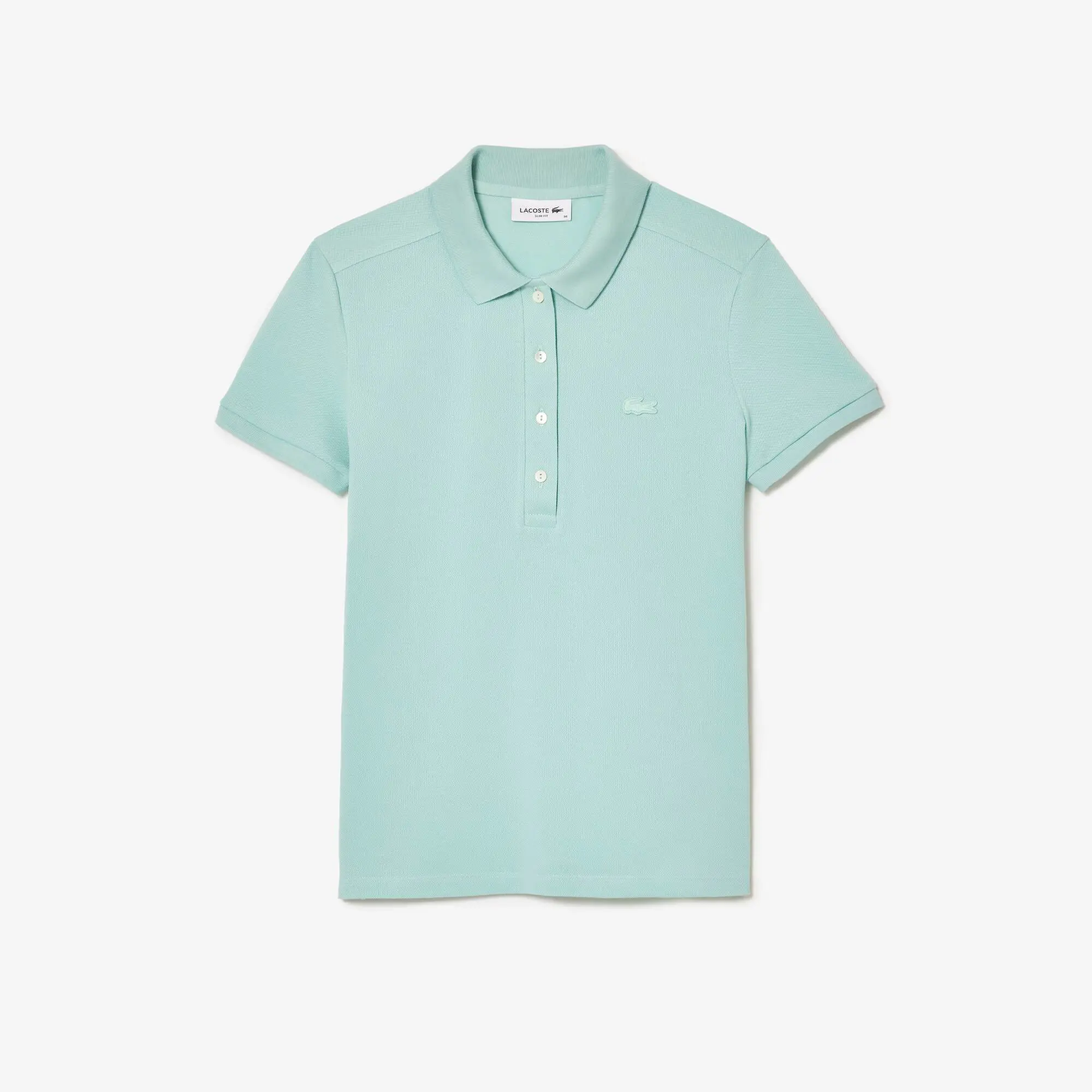 Lacoste Slim Fit Damen LACOSTE Poloshirt aus Stretch-Baumwoll-Piqué. 2