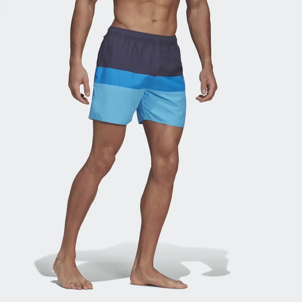 Adidas Short-Length Colorblock Swim Shorts. 3