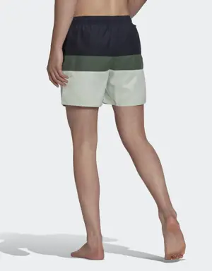 Adidas Short-Length Colorblock Swim Shorts. 2