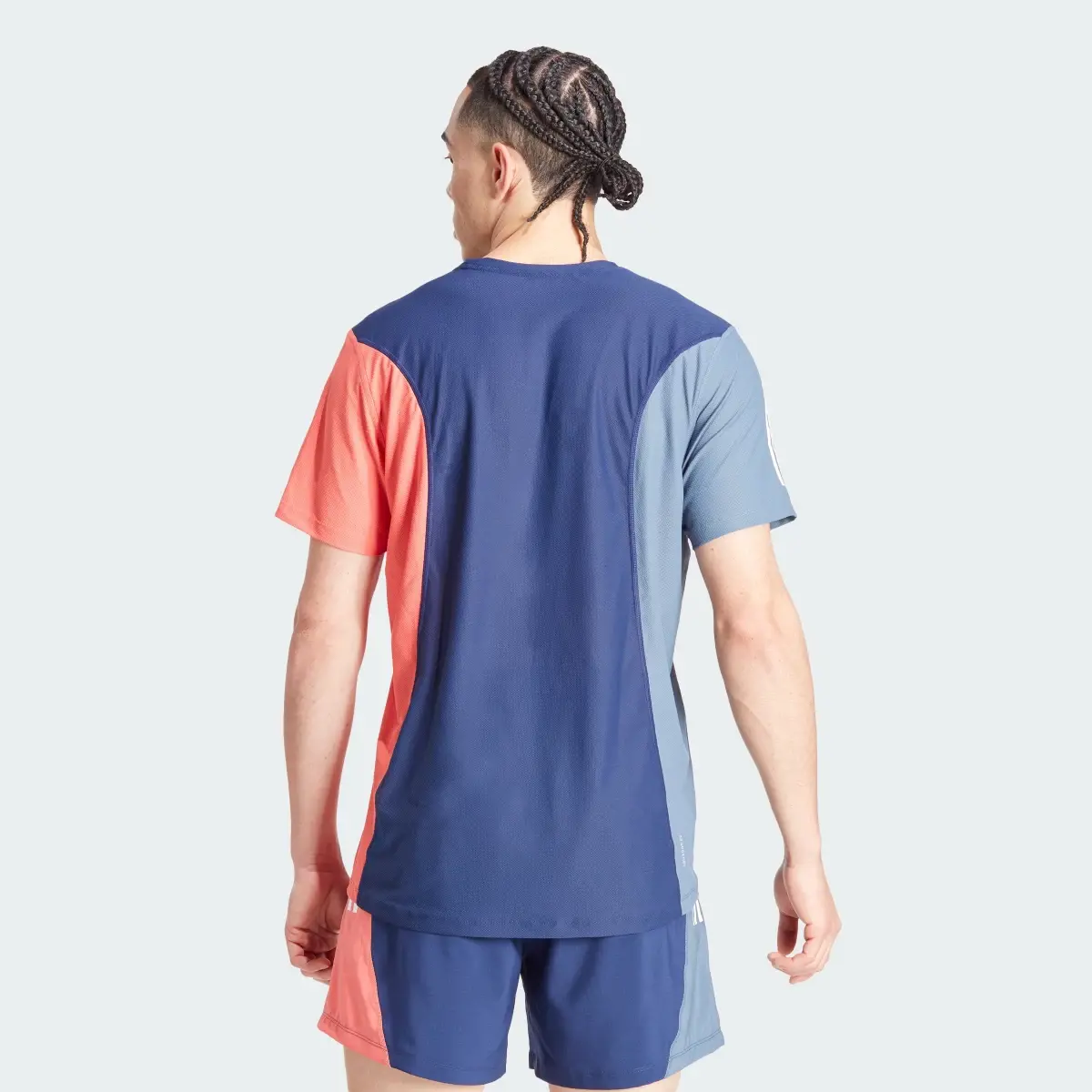 Adidas Own The Run Colorblock Tişört. 3