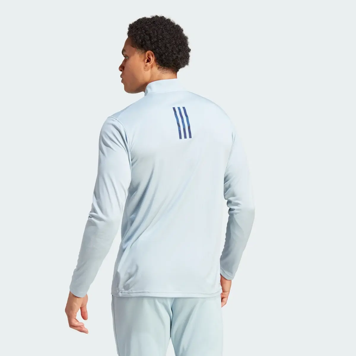 Adidas Train Essentials Seasonal Training 1/4-Zip Long Sleeve Tee. 3